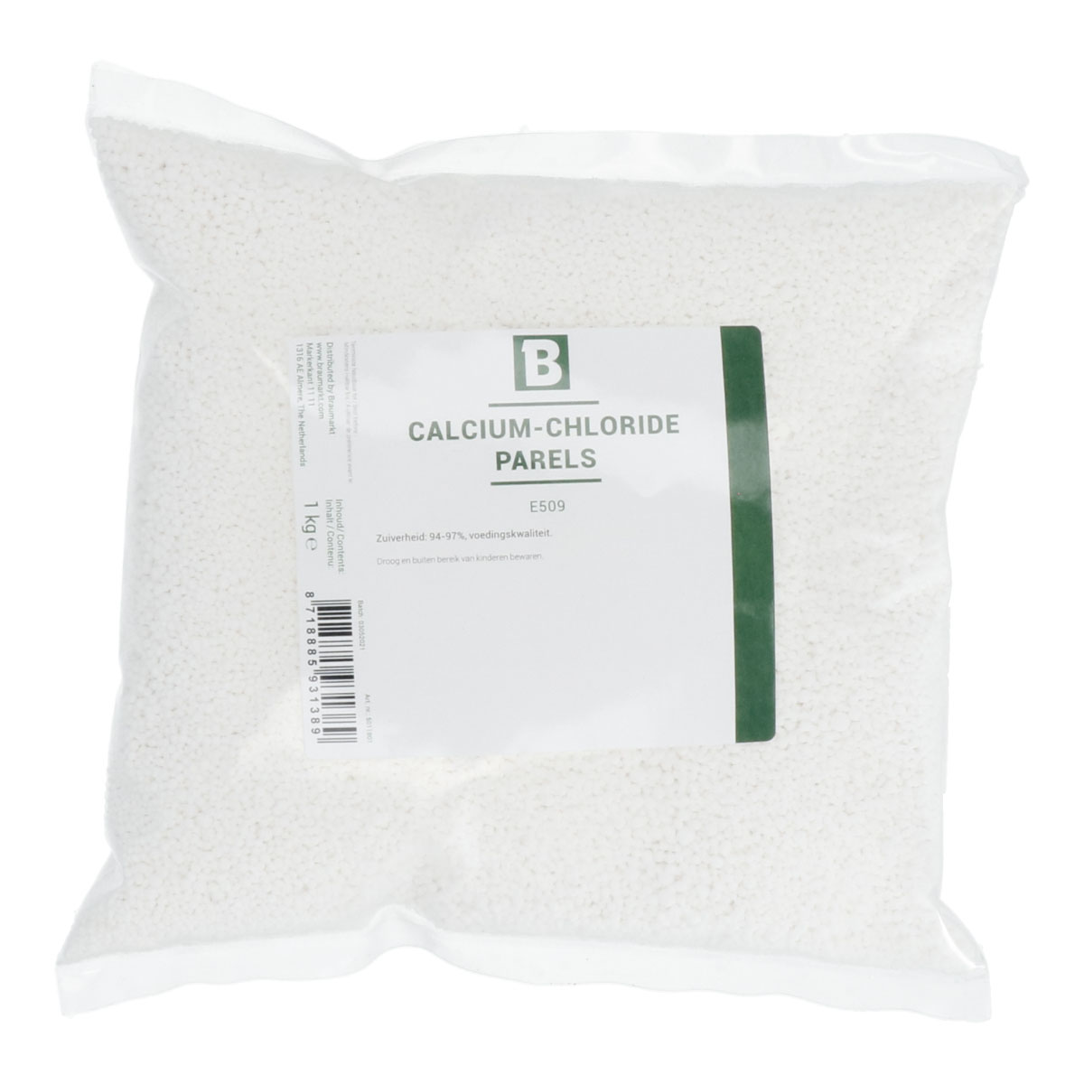 Perles de chlorure de calcium (E509) - Perles 1 kg