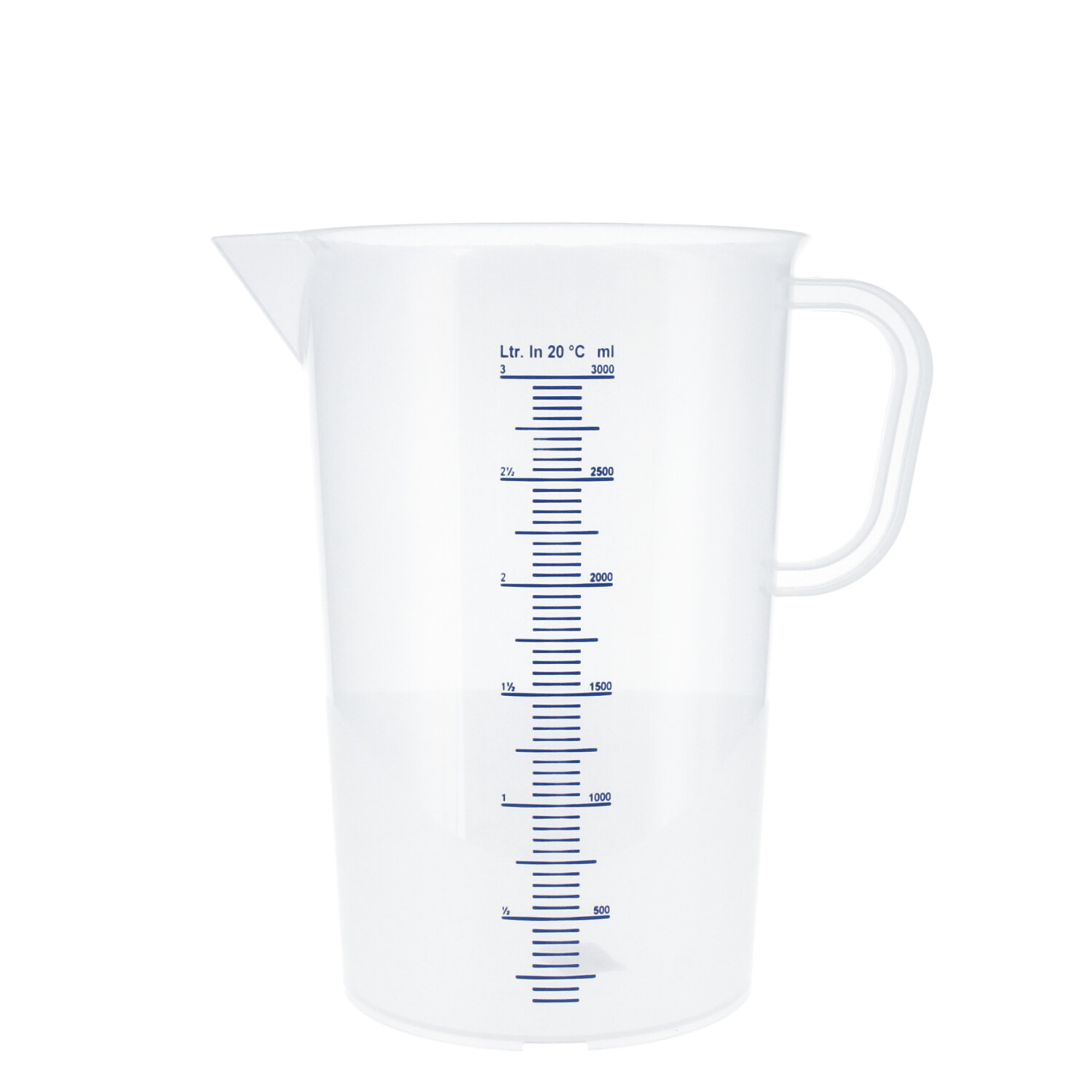 Cruche à mesurer plastique (polypropylène)- graduée 3000 ml