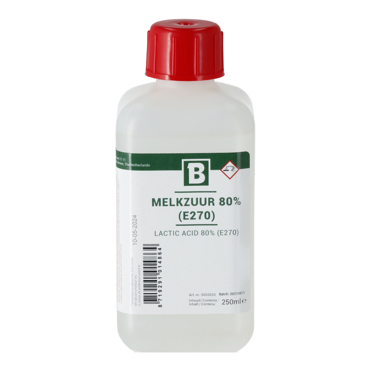Lactic Acid 80% (E270) - 250 ml
