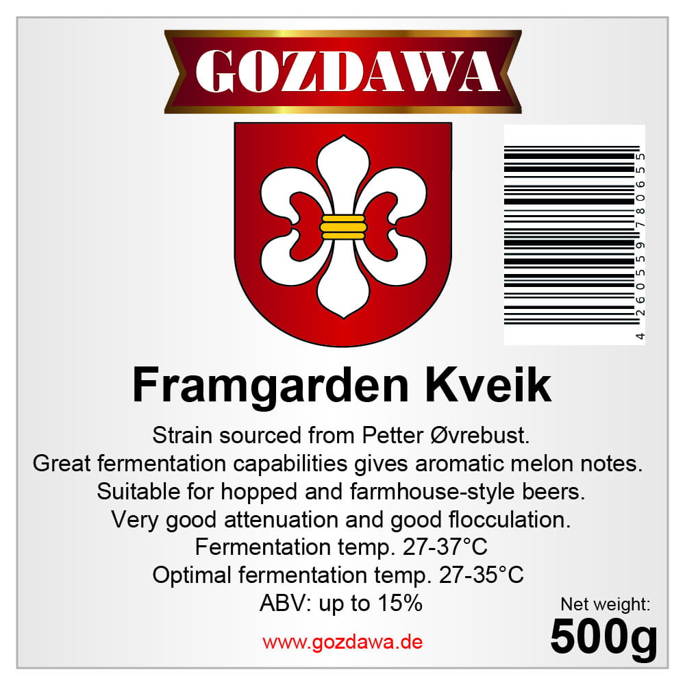 GOZDAWA Framgarden Kveik 500 gr