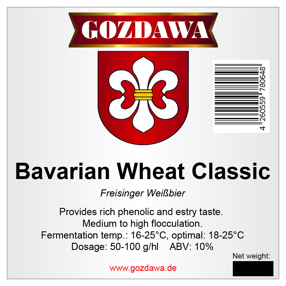 GOZDAWA Bavarian Wheat  - obergärige Weizenbier-Trockenhefe 10g