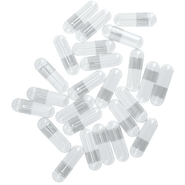 Lege capsules nr.   0   L GELATINE 1000 st