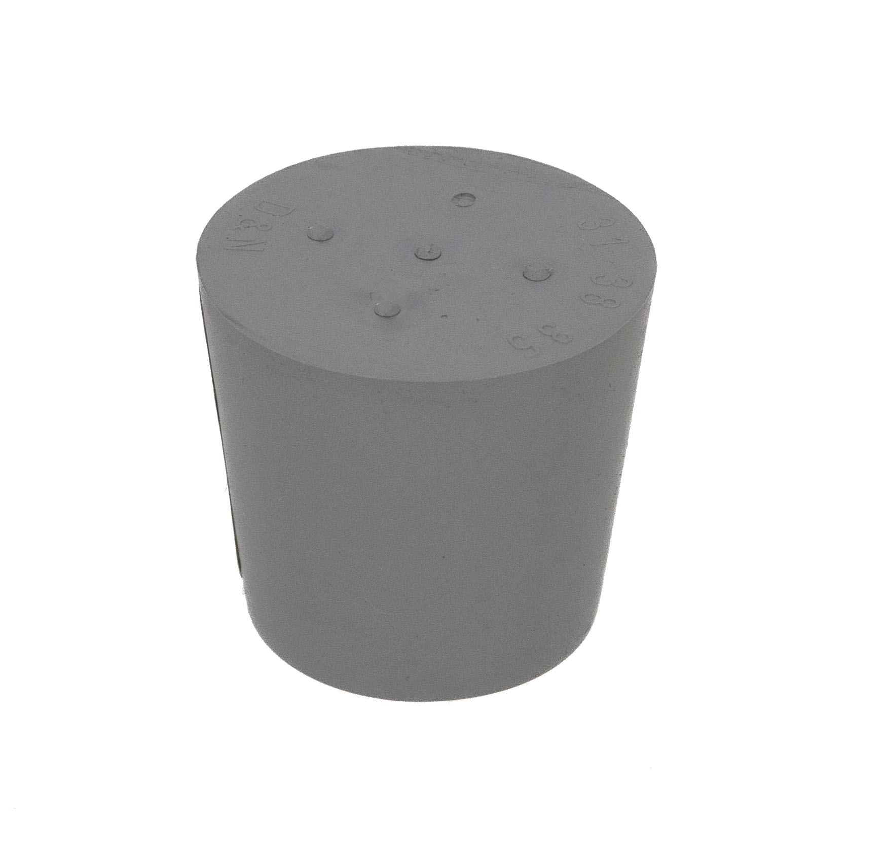Bouchon en caoutchouc gris 31 x 38 mm sans trou