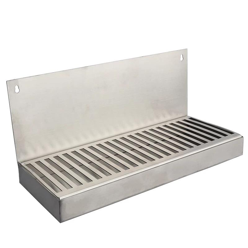 RVS Drip Tray met wandbevestiging
