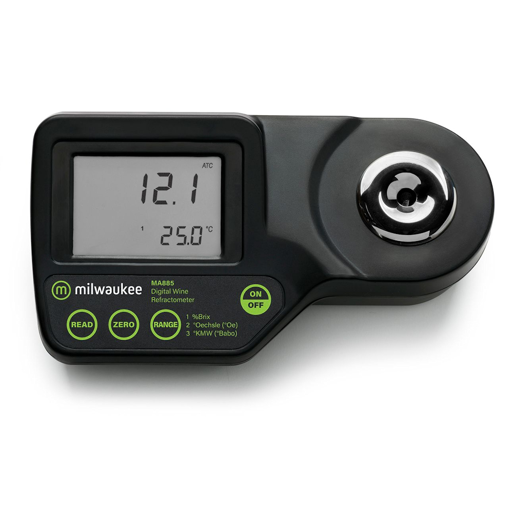 MA885 Digitale Refractometer 0 - 50 % Brix / 0 - 230 ° Oechsle