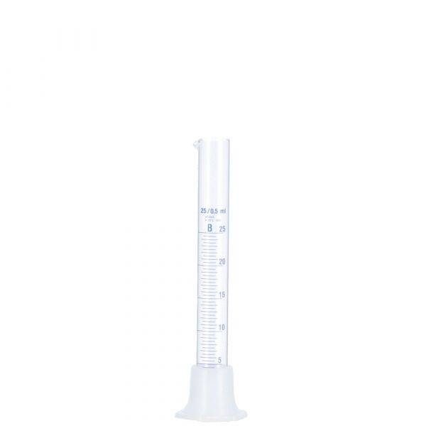 Plastic foot measuring glass 25 ml